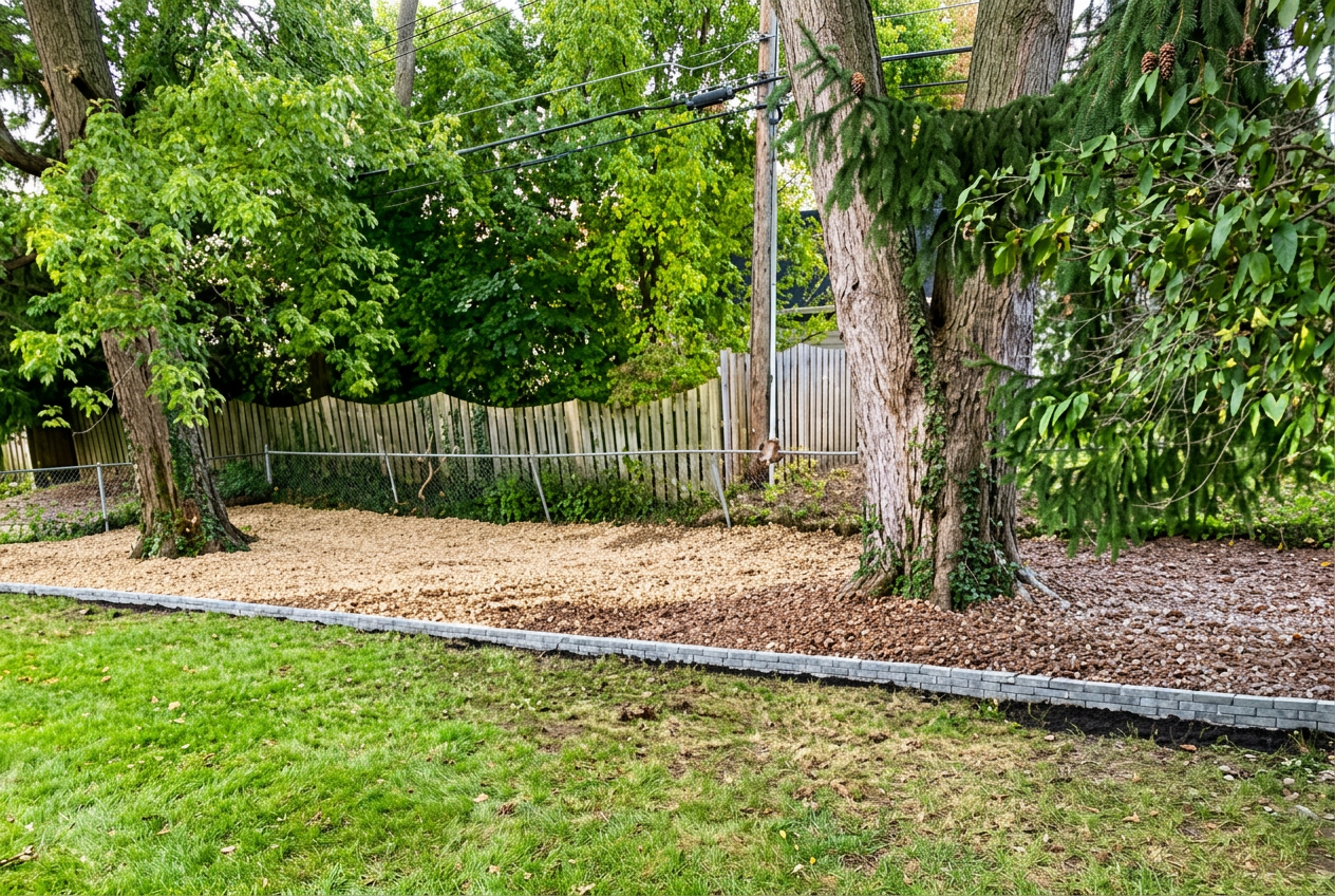 Rock bed install — Buffalo, NY after